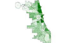 % of parks to neighborhoods